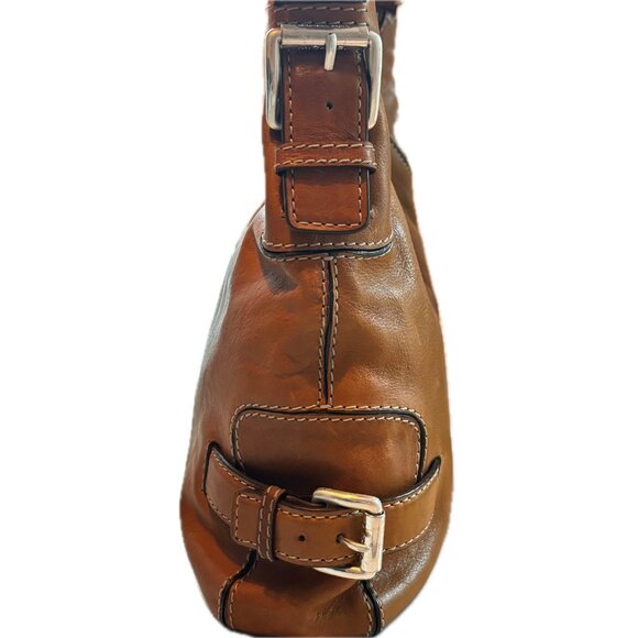 Michael Kors Brookville Slouchy Hobo Shoulder Tote Bag Cognac Leather NWT - Picture 10 of 10